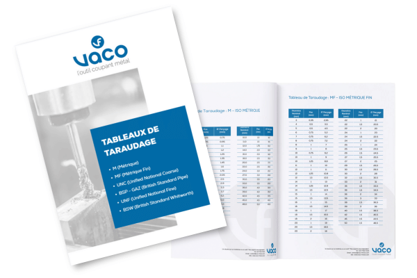 Accédez aux tableaux de taraudage