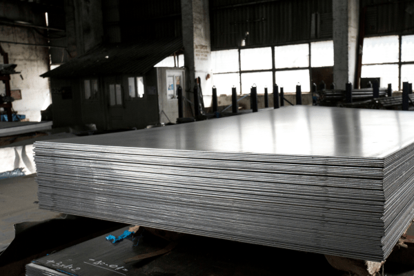 gros plan feuilles inox