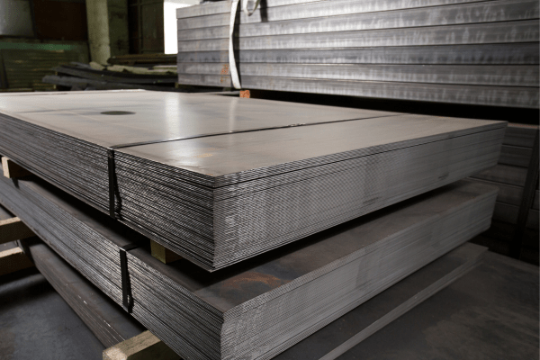 Palettes de plaques en inox